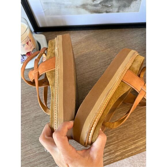 ISABEL MARANT Esely Platform Sandals in Brown Size 37  (7) - Picture 6 of 11